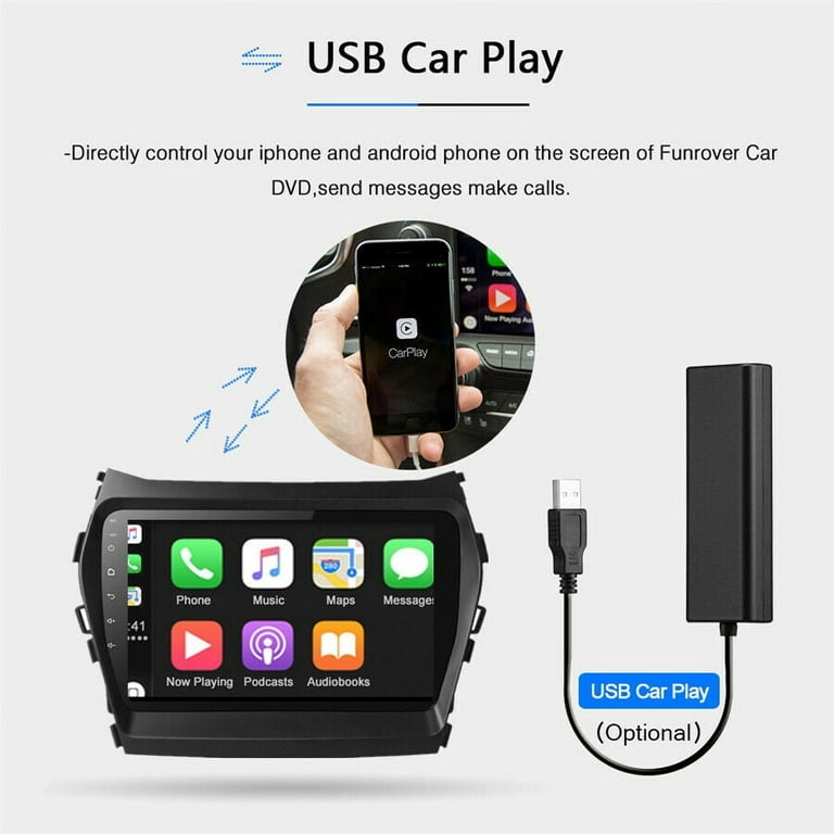 8inch Carplay android10 Car stereo autoradio for Hyundai Santa Fe IX45  2013-2015 gps navi head unit video multimedia player-ZWNAV Official Store