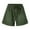 Army Green, variant on Pntutb Best Womens Shorts Plus Size Comfy Drawstring Casual Elastic Waist Pocket Pants