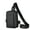 Straight Zipper Black, variant on Fashion Personality Men's Crossbody Shoulder Bag,Oblique Pocket Brown
