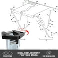thumbnail image 4 of LOVIVER RV Remorque Bas Support Pied de Remplacement en Aluminium Solide Simple, 4 of 8