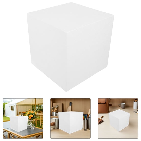 Mobestech 2Pcs High Density White Foam Blocks for Decorating Sculpting Modeling and Floral Arrangements
