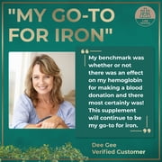 Wild Fuel Iron Supplement for Women 35 mg + Folic Acid 400 Mcg – Iron Deficiency & Anemia Support – 60 Vegan Tablets
