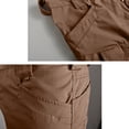 thumbnail image 5 of Men's Flex Cargo Shorts Multi-Pocket Elastic Waist Short Pants Drawstring Ripstop Straight Leg Camo Cargo Shorts Summer Work Hiking Casual Outdoor Athletic Pants,Brown 2XL, 5 of 5