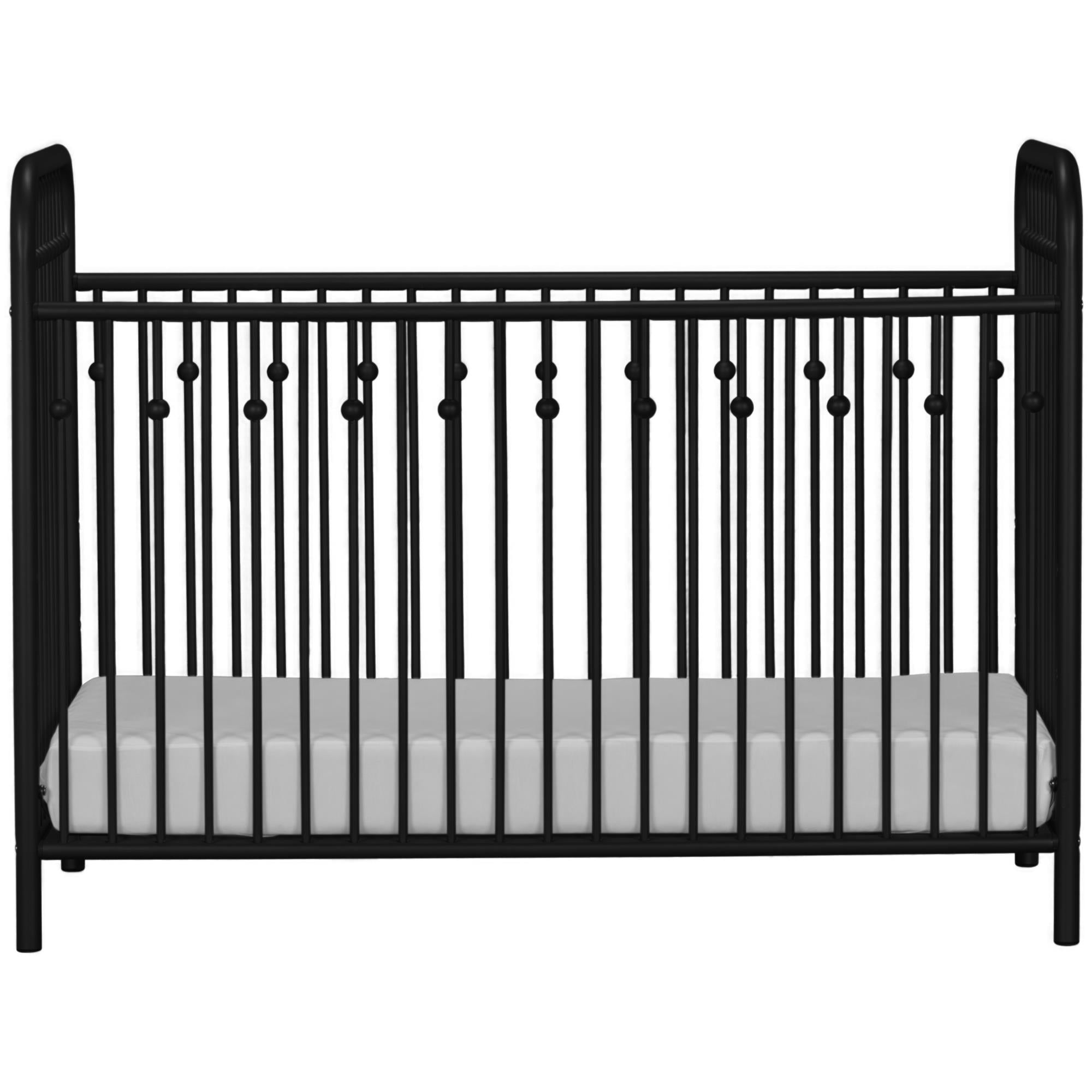 Little Seeds Monarch Hill Ivy Metal Crib with Safety 1st Sweet Dreams Baby Toddler Mattress Black Walmart