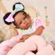 thumbnail image 2 of Muñeca Reborn Rebornova Black Girl de 51 cm con cuerpo suave, 2 of 8
