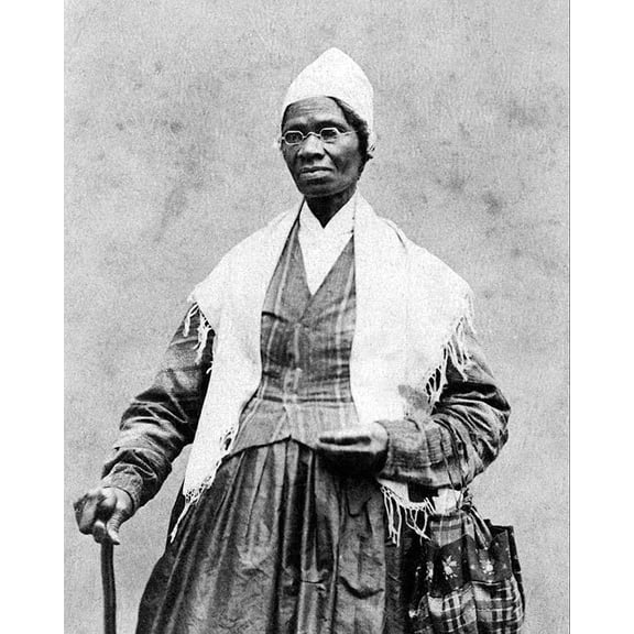Sojourner Truth Portrait Style - A - 12x18 Inch Laminated Aviation Poster - Stunning Detail and Bold Colors