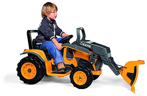 Peg Perego 12 Volt Tractor Front and Rear Wheel Replacement Pack, Black