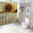 thumbnail image 7 of Orinice Sunflower Bathroom Decor Set Colorful Luxurious Graphic Print Polyester Fabric Fashion Shower Curtain with Hooks 36x72, 7 of 7