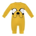 thumbnail image 5 of Adventure Time Jake The Dog Baby Long Sleeve Footless, Infant Playsuit Romper Jumpsuits for Boys Girls, 5 of 8