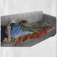 thumbnail image 6 of China Soft Flannel Fleece Throw Blanket, Majestic Cultural Defensive Longest Architecture Silk Road Tower Image, Cozy Plush for Indoor and Outdoor Use, 60" x 80", Multicolor, by Ambesonne, 6 of 6