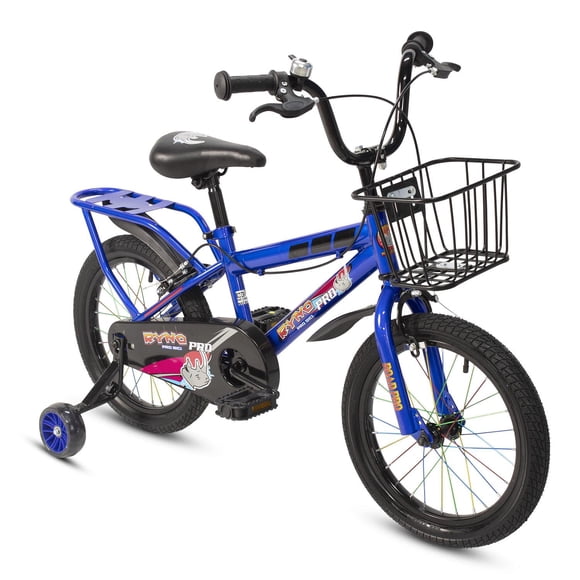 Bicicleta Infantil R16 Ryno con Canastilla y Ruedas Laterales negro