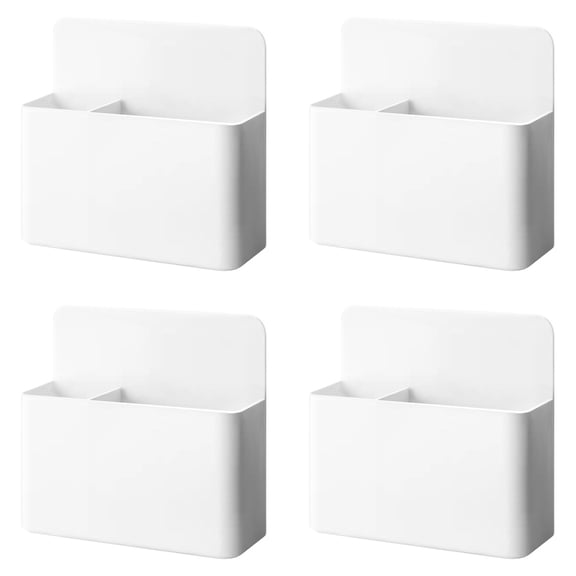 Clearance Sale! Desk Organizer 4Pcs Magnetic Chalk Storage Box White Mesh Desk Organizer