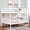 White, variant on Full Over Full Bunk Bed, Solid Wood Bunk Bed Frame with High Guardrails and Ladder, Heavy Duty Wooden Slats, No Box Spring Needed for Kids, Teens, Guest Room, White