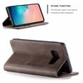 thumbnail image 5 of Galaxy S10e Case, Magnetic Folio Flip Leather Wallet Case Stand with Card Slots Protective Cover For Samsung Galaxy S10e 5.8 inch,Coffee, 5 of 7