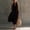 *Black, variant on ClodeEU Women's Halter Neck Sleeveless Midi Dress,Casual A Line Flowy Sundress with Pockets Black,Women's Plus L