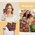 thumbnail image 6 of 5 Pack Foldable Shopping Bag,Halloween Jack Lanterns Variety Pattern Reusable Grocery Bags with Pockets,Large Reusable Tote Bags with Handles Waterproof & Lightweight, 6 of 6