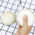thumbnail image 2 of Dumpling Squishy Fidget Toy, Dumpling Stress Ball Steamed Stuffed Bun Squeezing Stress Relief Toy, Dough Balls Squishy Dumpling, 2 of 4