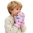 thumbnail image 6 of Bmisegm Kids Ski Snow Gloves Ski Mittens Boys Girls Cold Weather Outdoor Activities Thermal Insulated Pink_003 S, 6 of 6