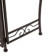 thumbnail image 5 of DecMode 24" x 18" x 18" 3 Tier Brown Metal Scroll Plantstand with Scroll Details, 5 of 14