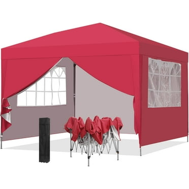 GDY Canopy Tent, 10'x10' Instant Shelter Portable Outdoor Canopies with 4 Removable Side Walls