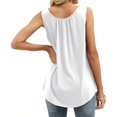 thumbnail image 3 of Moda mujer verano sin mangas Color sólido Causul espalda descubierta blusa Tops Fridja  gh1760, 3 of 3