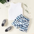 thumbnail image 2 of U·nikaka Toddler Baby Boy Clothes Sets 2Pcs Beach Summer Outfits with Tank Tops and Shorts, 2 of 7