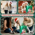 thumbnail image 4 of Green Christmas Gift Bag Portable Gift Bag Christmas Non Woven Bag Shopping Bag Large Size For Holiday Gifts Green Color, 4 of 6