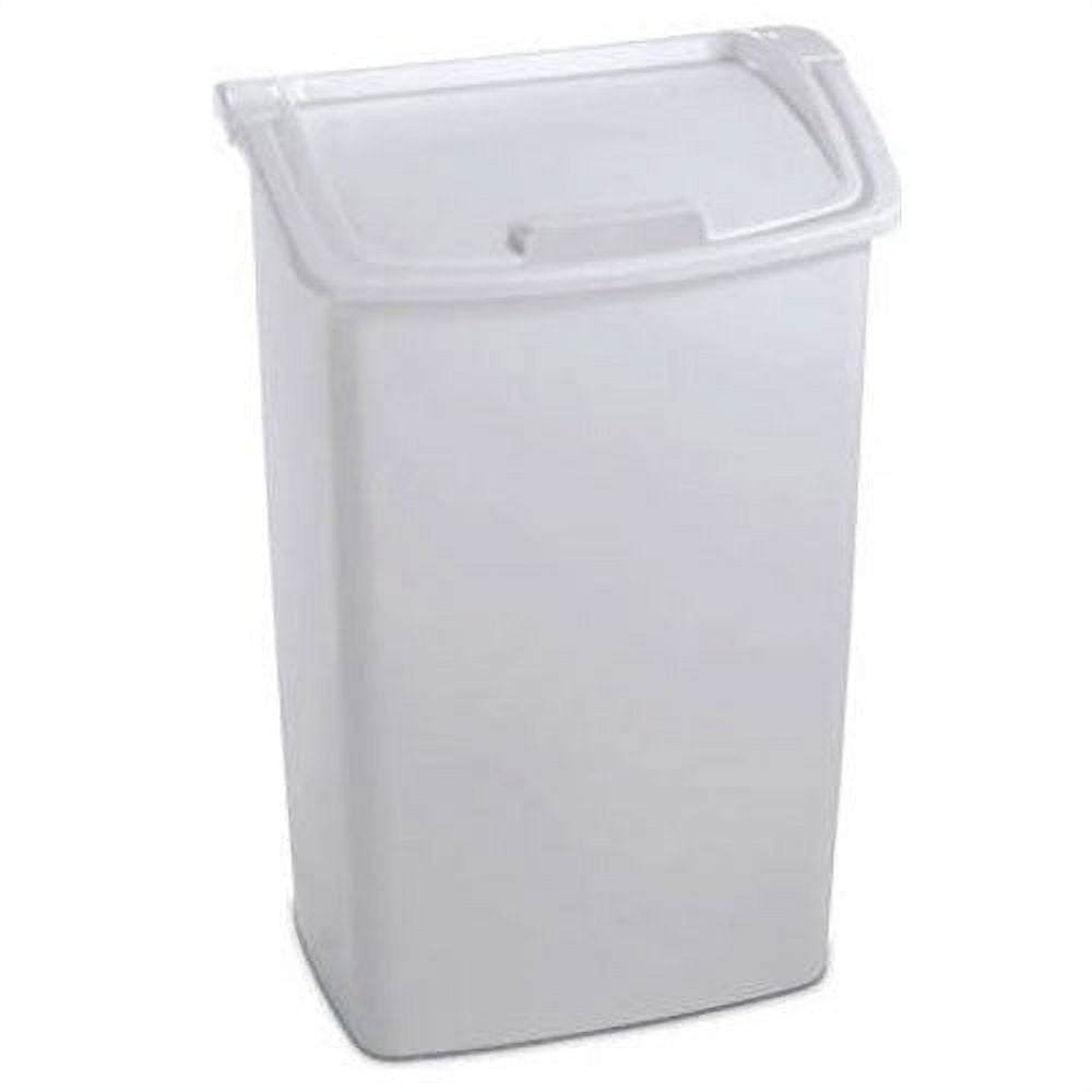 Rubbermaid White Slim 11.3 Gallon Step-On Trash Can