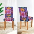 thumbnail image 3 of Yayeee 2 Pack Dining Chair Covers Stretch Parson Chairs Slipcovers Seat Protector, Large Purple Flowers, 3 of 6