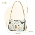 thumbnail image 3 of FORMRS Womens Shoulder Bag with Chain Strap Clutch Purse Cute Tote Handbag, Halloween Happy Ghosts, 3 of 7