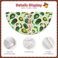 thumbnail image 5 of Halloween Christmas Tree Skirt - Green Avocado K 36 Inches Christmas Tree Skirt for Halloween Holiday Indoor Home Christmas Tree Decorations with Three Ribbons, 5 of 7