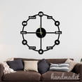 thumbnail image 3 of Handmadetneonsign Modern Wall Clock Unique, Year Date Round Wall Clock, Modern Metal Wall Clock 56287, 3 of 5