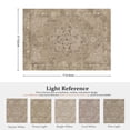 thumbnail image 3 of ATHOPE 5x7 Area Rug for Living Room, Vintage Medallion Non-Slip Soft Low Pile Washable Rug Large Distressed Rug Indoor Retro Carpet for Bedroom Dining Room Home Office, Linen Beige, 3 of 8