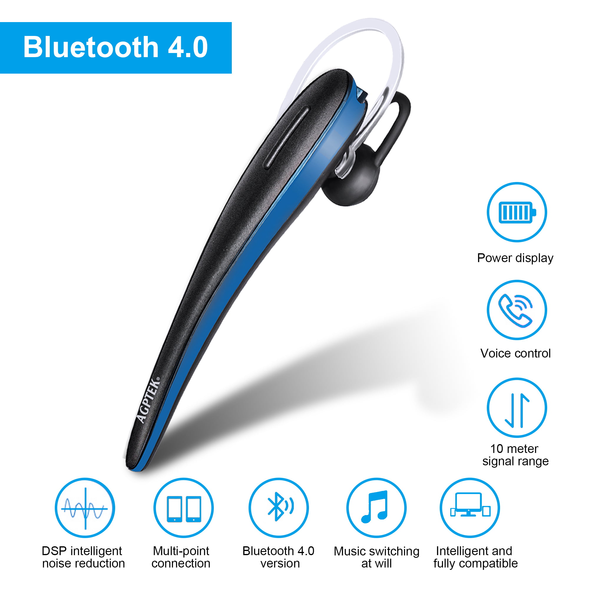 Wireless Bluetooth Headset Stereo Headphone Earphone Sport Handfree Universal 