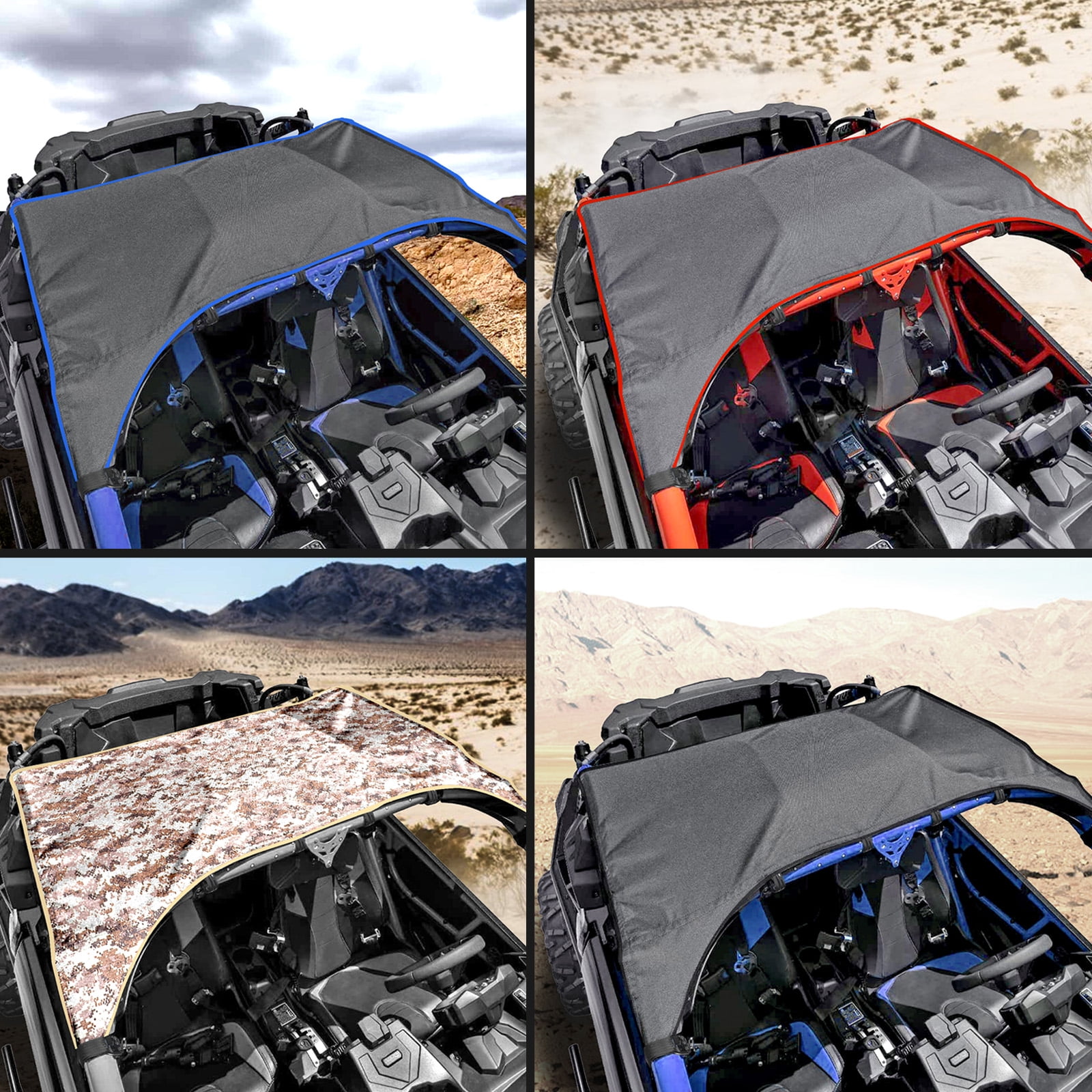 Maverick X3 Accessories UTV Soft Top Canvas Roof Shade Cover Fits for UTV Can Am Maverick X3 2017 2018 2019 2020 2021 2 Doors