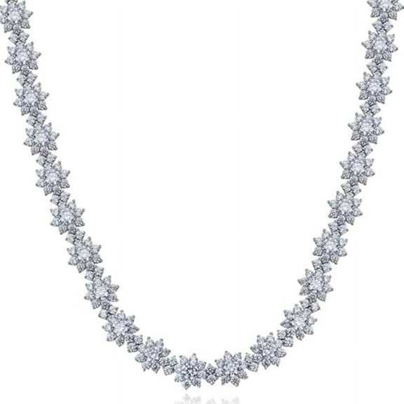 Moissanite Tennis Necklace Women Leisure Moissanite Necklace Lady Tennis Necklace Lab Grown Diamond Necklace Wedding Necklace for Bridal Banquet Diamond Necklace