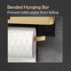 thumbnail image 3 of Soporte de papel higiénico con estante de pared montado sin taladro, dispensador de rollo de papel higiénico, organizador de baño, estante de almacenamiento, 3 of 6