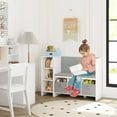 thumbnail image 6 of STAROUS Kids Bookshelf with Reading Nook, Toddler Bookcase Bench and Toy Storage Organizer with Seat and Back Cushion, 6 of 9