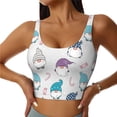 thumbnail image 1 of Fotbe cute winter Gnome Sujetador Deportivo Largo sin Aros para Mujer con Almohadillas y Soporte Medio, Transpirable y Absorbente, Camiseta Tipo Chaleco o Tank Top-X-Large, 1 of 8