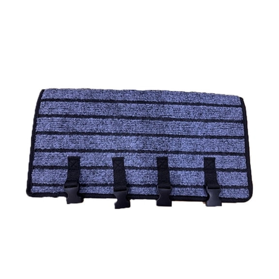 Yl-YANG RV Step Covers, Non‑Slip Camper Trailer Stair Rug With Adjustable Buckle Fits 8‑11 Inch Steps, 18 Inch, Gray