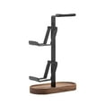 thumbnail image 2 of Soporte de pantalla de auriculares de controlador y auricular 2 niveles Base de madera universal estable Non Slip Game Switch Rack Men regalo, 2 of 9
