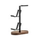 thumbnail image 3 of Controlador y auricular soporte de soporte de soporte de auriculares Base de madera Base de madera Organizador de almacenamiento de auriculares Men, 3 of 10