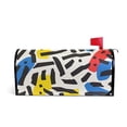 thumbnail image 2 of Irregular Shapes Line Mailbox Cover Magnetic Standard Size Post Box Cover Wraps Home Garden Decor 18" X 21", 2 of 7