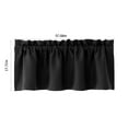 thumbnail image 3 of Homesteed Thermal Insulated Short Blackout Curtain - Rod Pocket Kitchen Bathroom Living Room Window Panel 57x18 Inch, 3 of 5