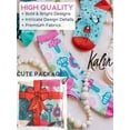 thumbnail image 4 of Kalon 6 Pack Women's Christmas Crew Socks Gift Set (6-9, Cute Christmas), 4 of 7