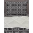 thumbnail image 3 of Afghan Comforter & Sham Bedding Set, Monochrome Middle Eastern Folklore Motifs Timeless Pattern Oriental Illustration, 3 pcs Duvet Set Microfiber Filling Quilt, 5 Sizes, Black White, by Ambesonne, 3 of 4
