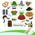 thumbnail image 3 of JHGoosa 26 Pcs The Oktoberfest Photo Booth Props With Stick German Oktoberfest Selfie Props, 3 of 8