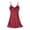 Wine nightgowns women, variant on Nfurl Lingerie for Women Camisole Nightgowns Elegant Lace Trim Spaghetti Strap Nightgown Built in Bra Casual Sleeveless Night Gowns Wine,S