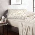 thumbnail image 6 of Rateoe Elegant Gold Leaf Pattern Pattern Pillow Covers with Invisible Zipper(Pillows are not Included) Standard Pillowcases-14"x20", 6 of 6