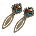 thumbnail image 2 of Platypus Set of Two Vintage Copper-Colored Lace Bookmarks - Stainless Steel Book Accessories for Book Markers and Gifts, 2 of 5